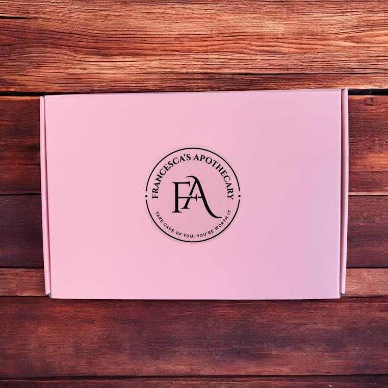 Floral Fruity Summer Scent Soap Lux Bundle in elegant pink gift box with logo.