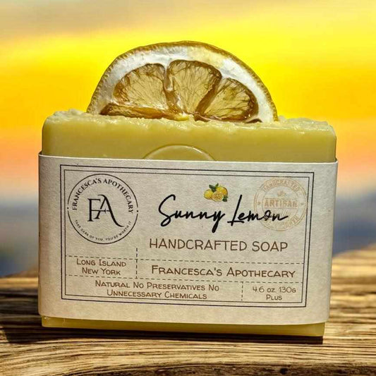 Natural Fruit Bundle soap collection featuring Sunny Lemon, Pink Grapefruit, and Orange Blossom handcrafted soaps with nourishing oils and clays.