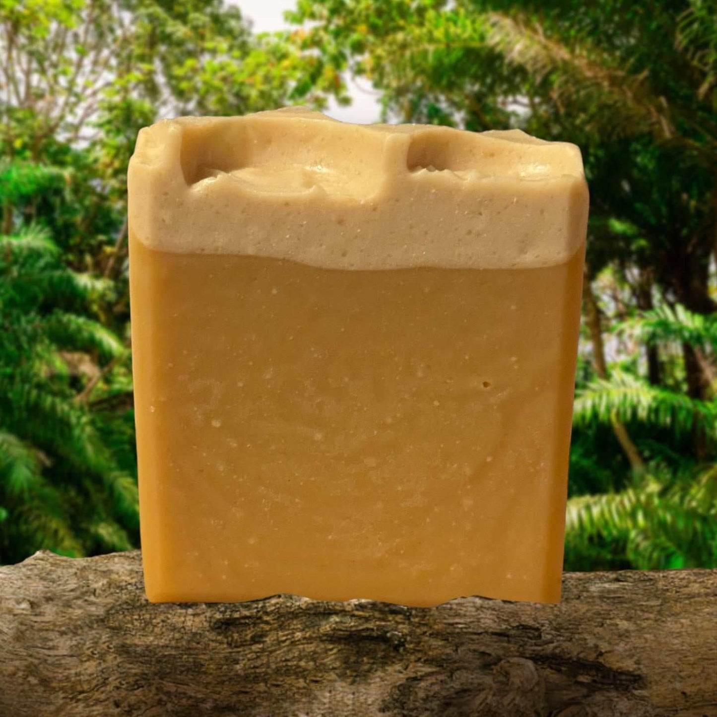 Citrus Beer Soap bar with refreshing grapefruit and bergamot fragrance set against a natural background.