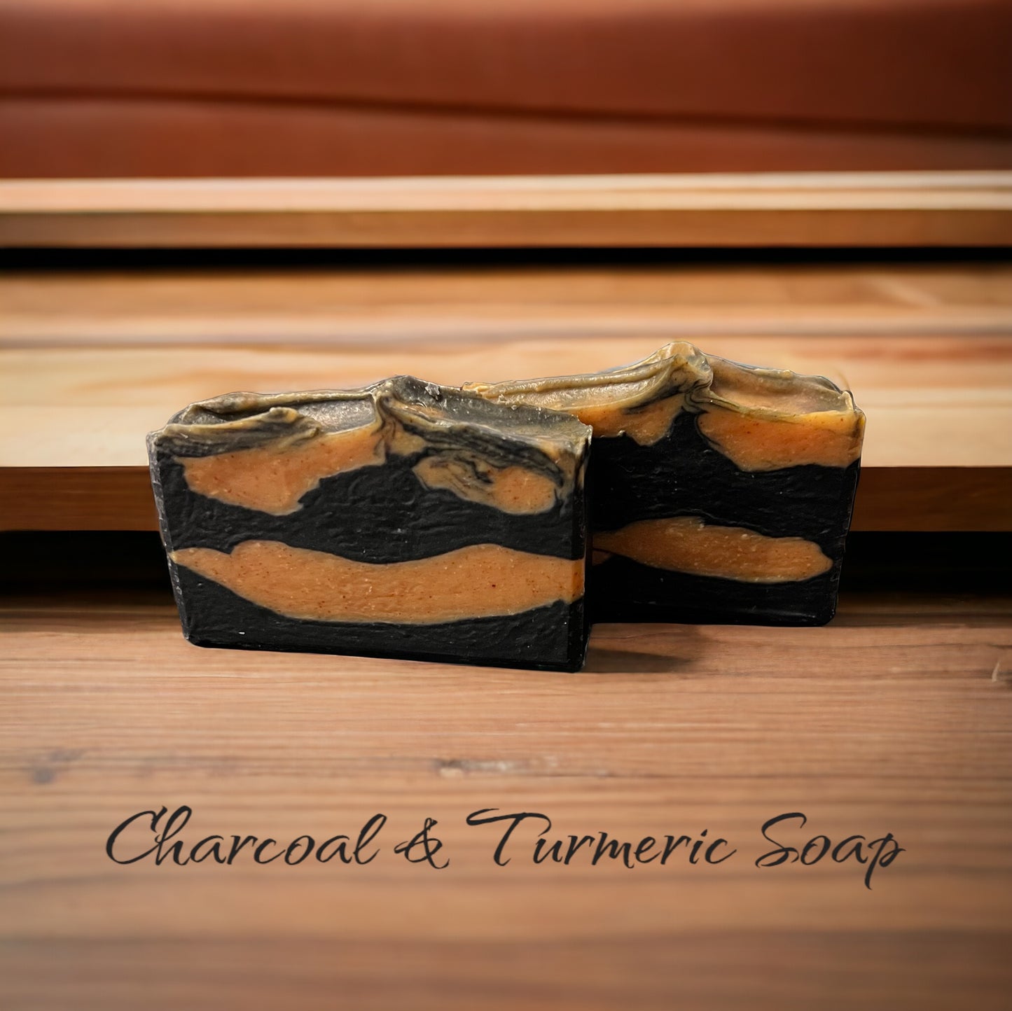 Charcoal & Turmeric Small Soap Natural Fragrance Free ONLY 2 LEFT