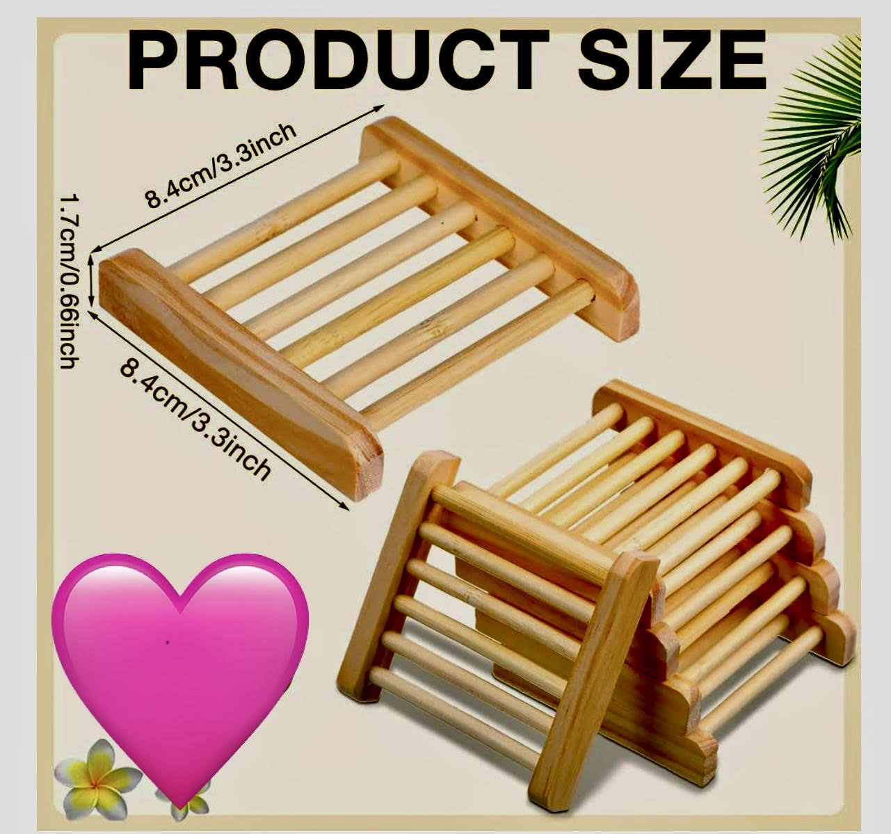 Bamboo Wood Soap Rack