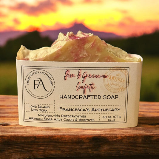 Rose & Geranium Confetti Soap ONLY 2 LEFT