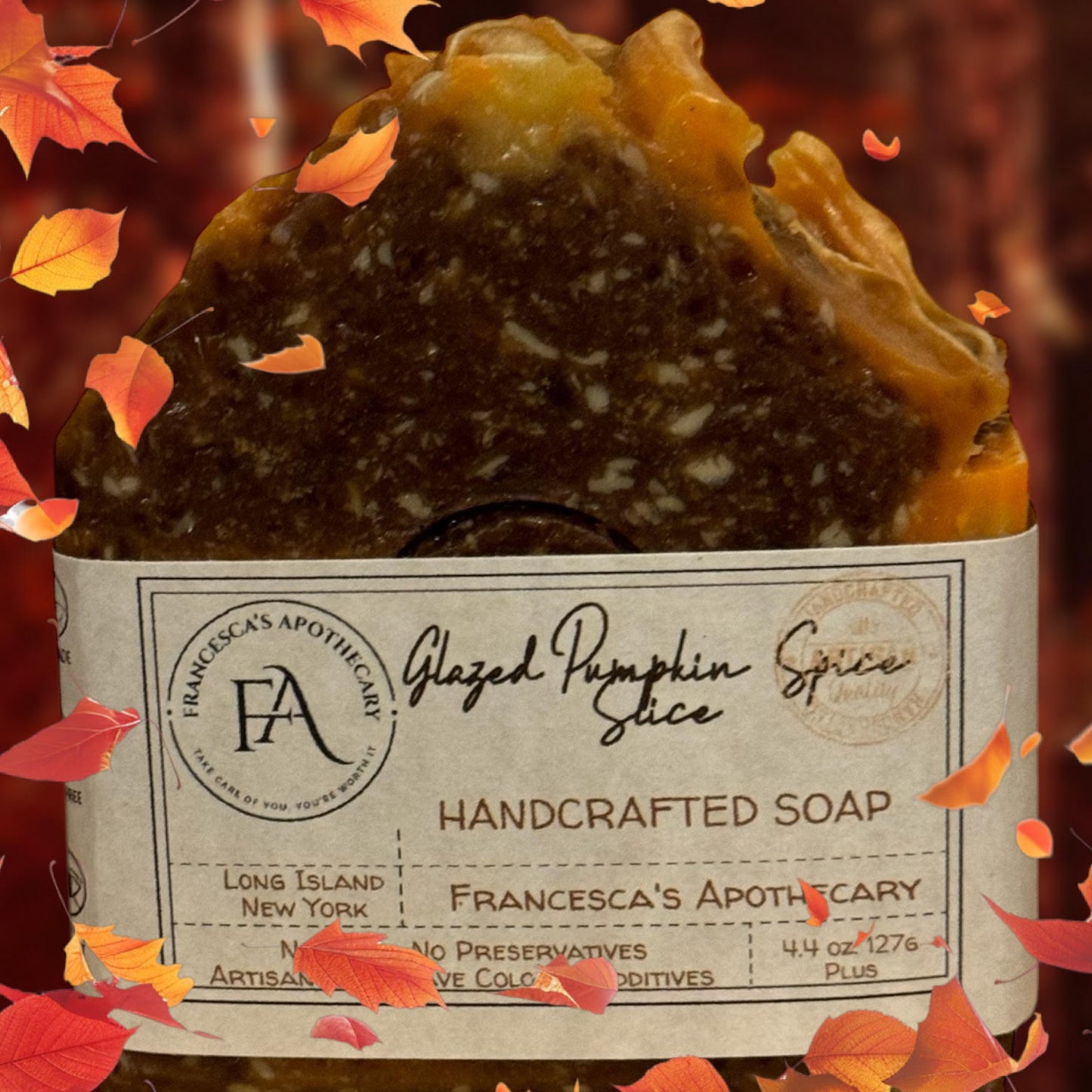 Glazed Pumpkin Spice Slice Soap