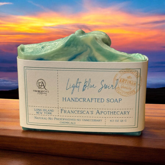 Light Blue Swirl Soap